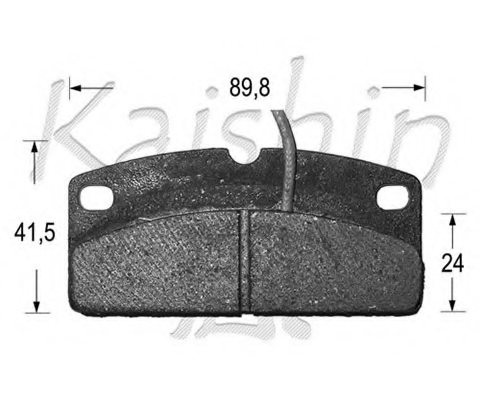 KAISHIN D10096 Brake Pad Set, disc brake